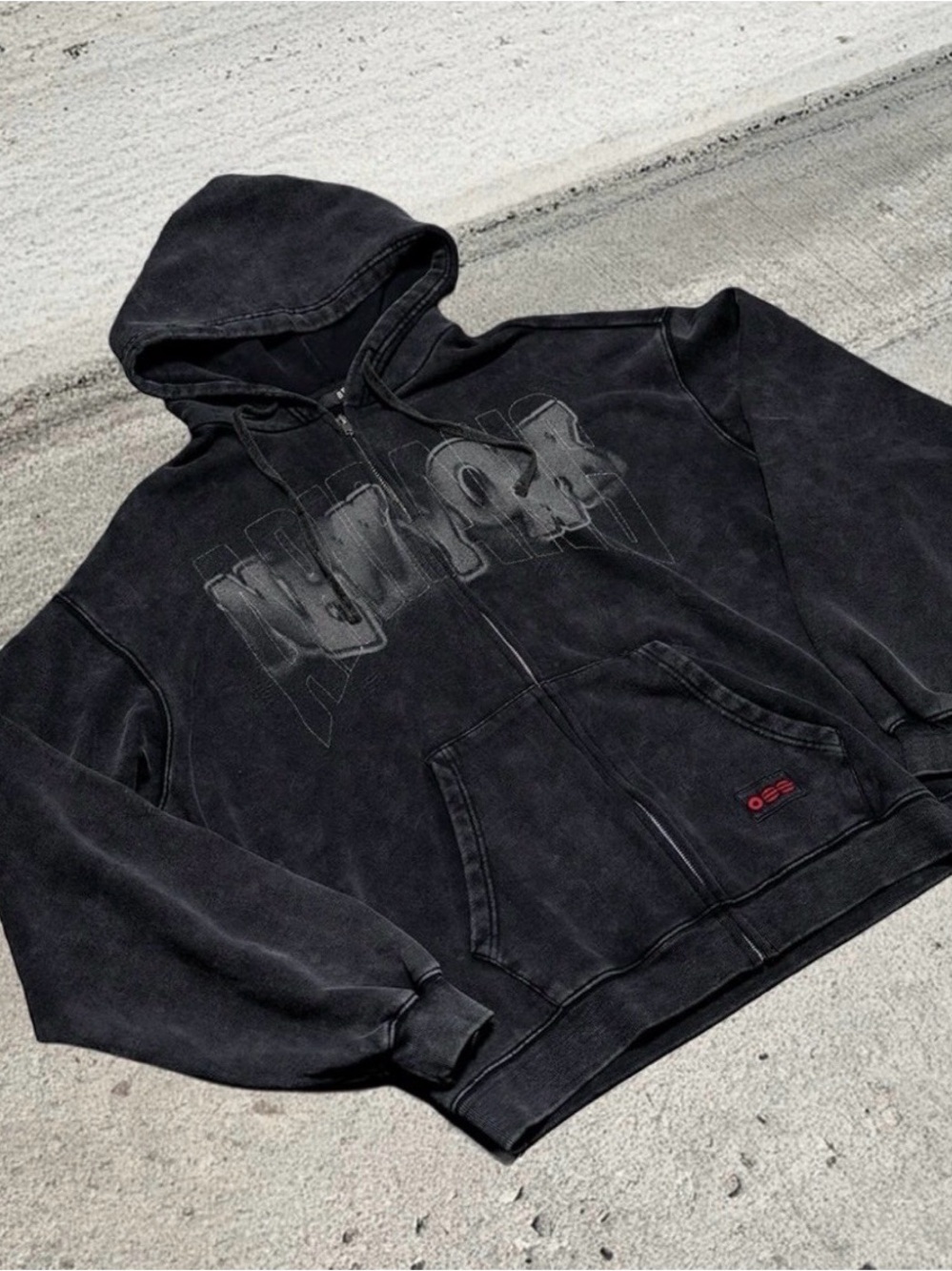 BTS Arirang NYC Pop Up Exclusive Zip-Up Hoodie (Black) - Large